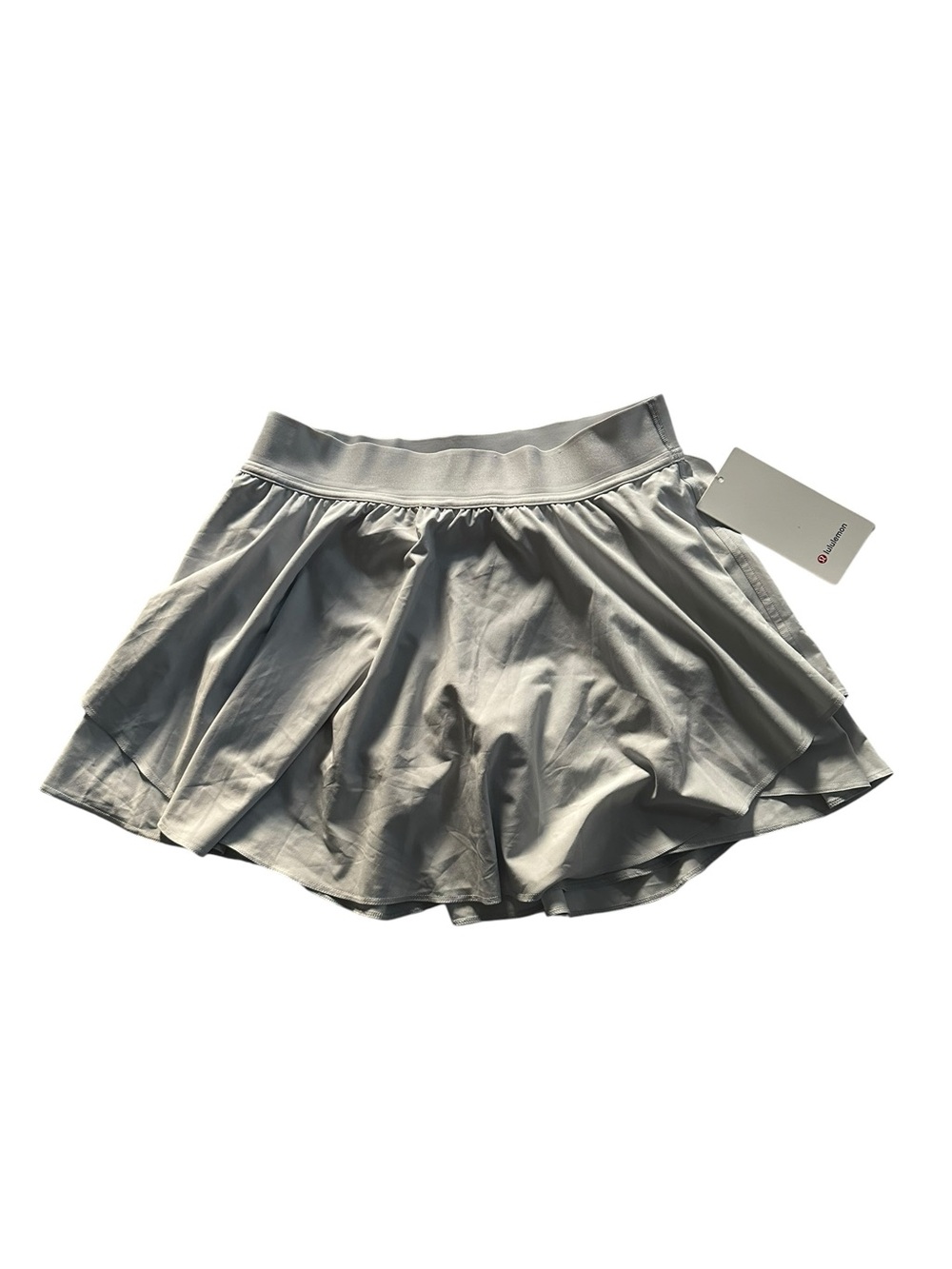 Lululemon Court Rival HR Skirt Long Silver Ice 10 NWT